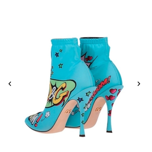 💯Rare Dolce & Gabbana Comic Book Booties - Picture 2 of 16